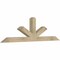Ekena Millwork Saratoga Rough Sawn Timber Gable Bracket, Douglas Fir, 72"W x 21"H x 4"D x 4"F, 7/12 Pitch GBW072X21X0404SAR00RDF - alternate 3